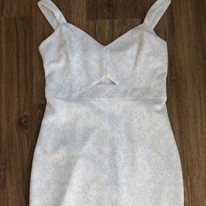 Guess: Cut-Out Bodycon White Dress
